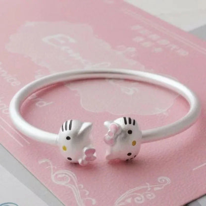 Sanrio Hello Kitty Necklace – Diamond Pendant Clavicle Chain for Girls | Birthday & Holiday Gift