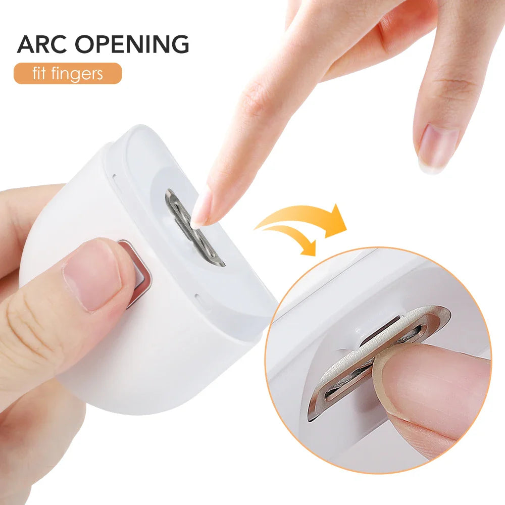 Electric Automatic Nail Clippers with Light – Trimmer Nail Cutter for Baby, Manicure & Pet Care Tools