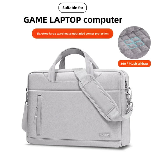 Business Laptop Bag Case - Shoulder Tote Briefcase for 13, 15, 17 Inch MacBook, HP, Huawei, Asus, Dell - Handbag Style