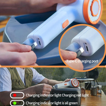 Portable Electric Outdoor Shower – 2500mAh USB Rechargeable Waterproof Showerhead for Camping & Car Wash