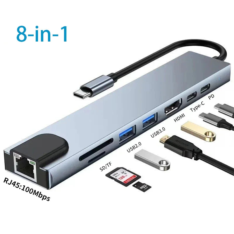 USB-C Hub Thunderbolt 3 Docking Station Splitter – Laptop Adapter for MacBook Air M1 & iPad Pro