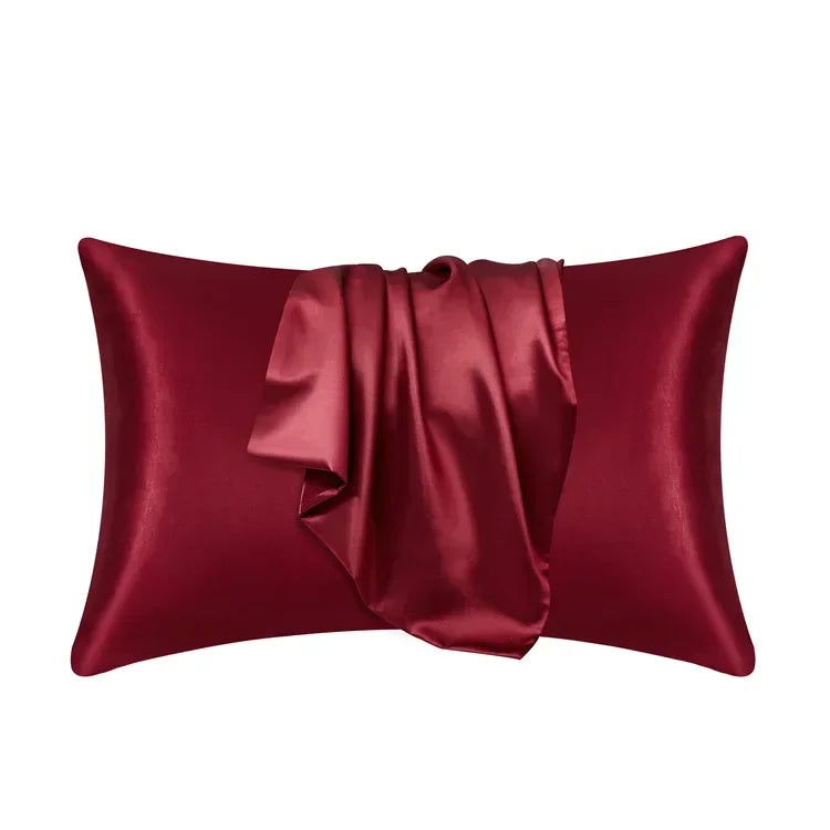 100% Natural Mulberry Silk Pillowcase - Real Silk Hair & Skin Care Bedding Cover with Custom Size Options