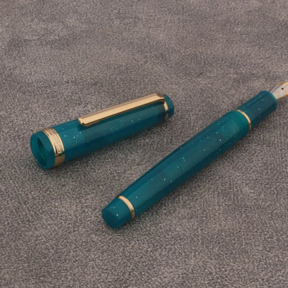 JINHAO 82 Transparent Fountain Pen — Spin Golden EF/F/M Nib, Ink Pen for Business, Office & School Supplies