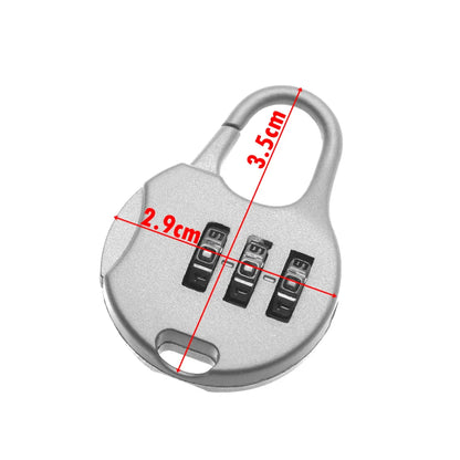 Metal Mini 3 Digit Password Lock: Combination Code Padlock for Travel Suitcase, Diary - Secure Locker Case Supply