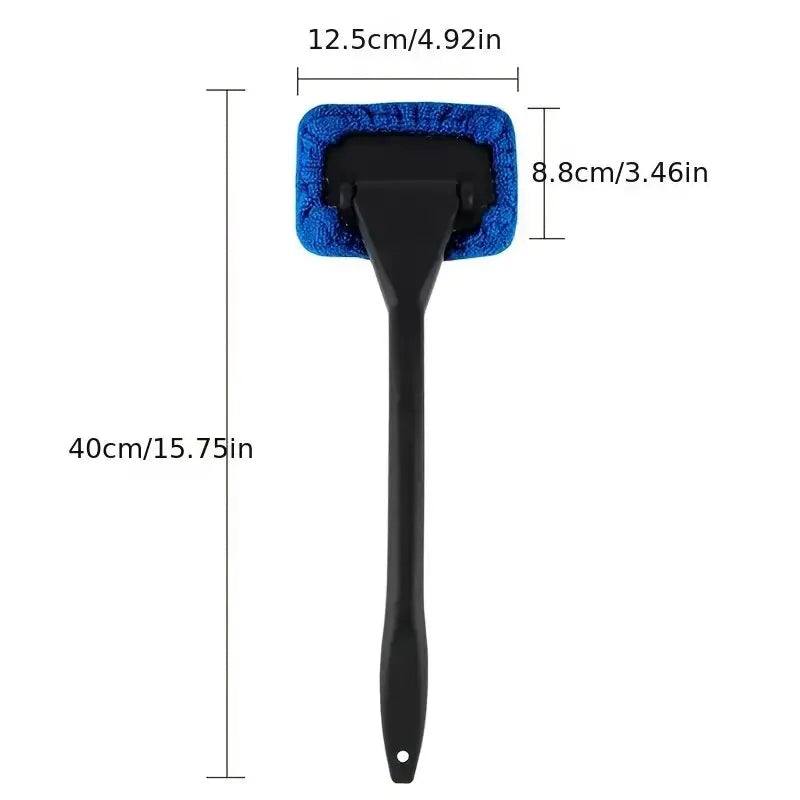 Ultimate 1PC Windshield Cleaning Kit - Interior Car Window Brush with Long Handle | Car Accessories for Crystal Clear Views