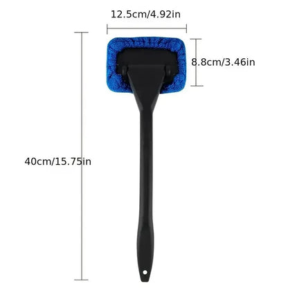 Ultimate 1PC Windshield Cleaning Kit - Interior Car Window Brush with Long Handle | Car Accessories for Crystal Clear Views