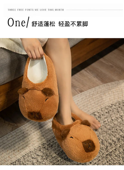 Winter Capybara Cosplay Costume - Adult Kigurumi Unicorn Onesie, Anime Nightgown, Halloween Cartoon Pajamas & Sleepwear