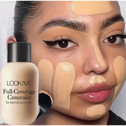 Full Coverage Liquid Concealer Cream – 12ml Waterproof Dark Circles & Face Foundation Makeup Base