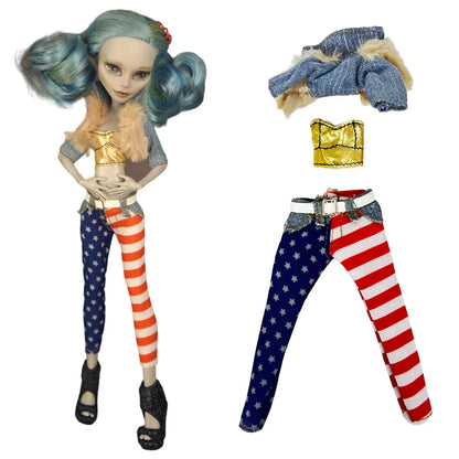 11-Inch Doll Clothes for 1/6 Dolls – Casual Dress & Fashion Outfits for 27 CM Girls' Dolls, DIY Toy Clothing