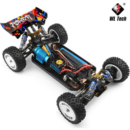 New WLtoys 124007 1/12 Brushless RC Car — 4WD 75KM/H Off-Road Drift with 2.4G One-Hand Remote, Racing Toy for Kids & Boys Gift