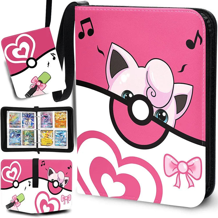 NEW Pokémon Card Album — 400pcs Binder Zipper PU Leather Storage Book for Anime Card Game Collection