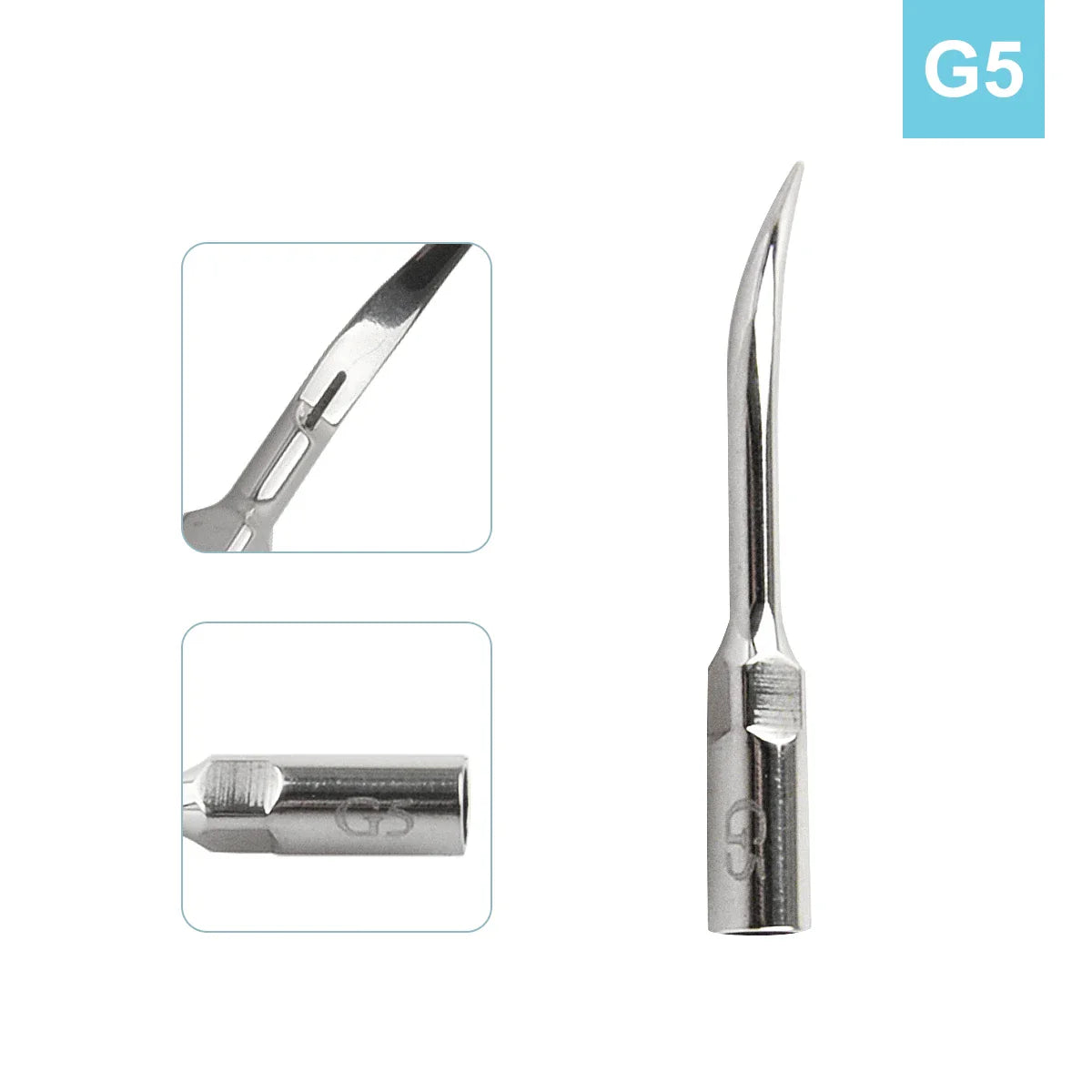 AZDENT 5pcs Dental Scaler Tips – Compatible with EMS, WOODPECKER, SATELEC, DTE, NSK Ultrasonic Scalers