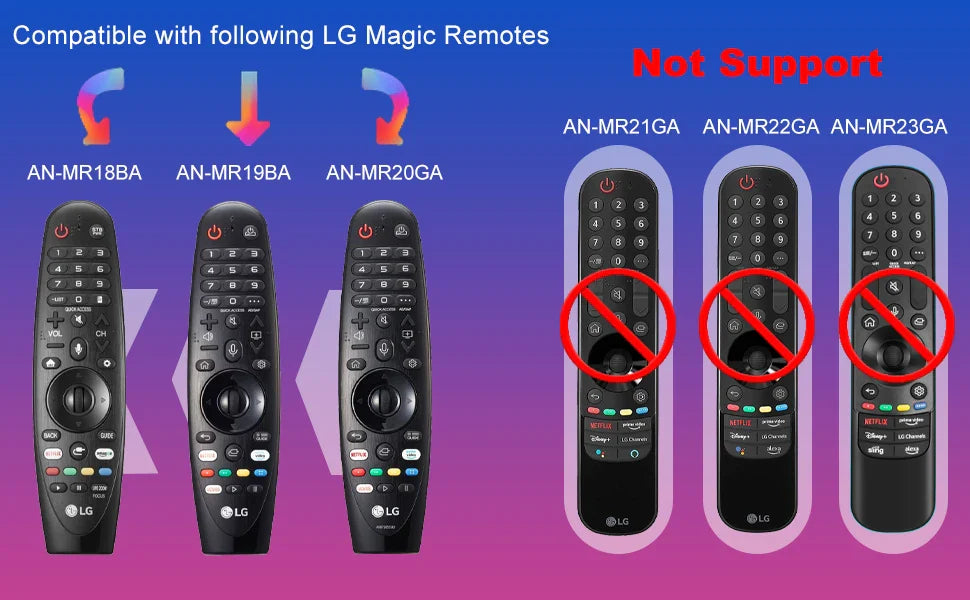 Replacement Remote Control for LG Smart TV - Voice Magic Remote with Voice Pointer for UHD, OLED, QNED LG TVs