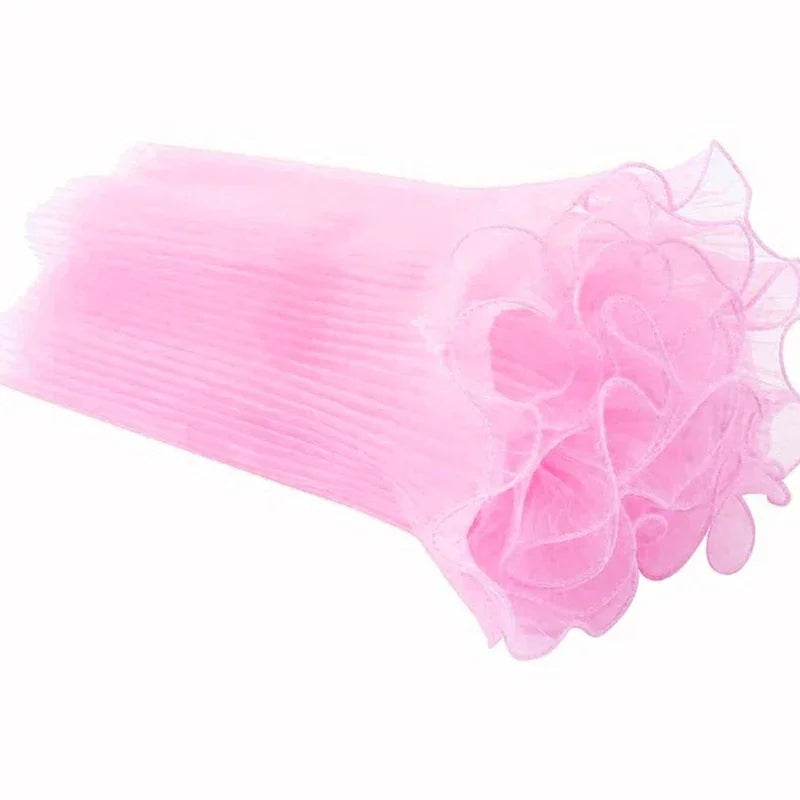 1 Roll Red Korean Flower Wrapping Mesh — Lace Fabric for Bouquets, Floral Packaging & DIY Flower Crafts