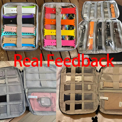 Waterproof Portable Watch Storage Box - Organizer for Men & Women, Smartwatch & Apple Watch Strap Holder