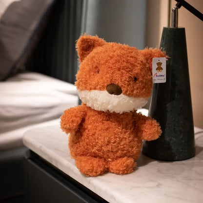 Kawaii Furry Plush Toys | Fox, Owl, Pig, Lamb, Chick & Duck Stuffed Animals for Kids & Adults