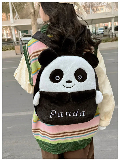 Kuromi & Cinnamoroll Plush Backpack — Cute Cartoon Soft Daypack for School, Travel & Daily Use