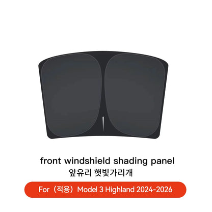 Tesla Model 3/Y Highland Juniper 2026 Side Window Sunshade with Suction Cups – Car Sun Protection Cloth Cover Accessory
