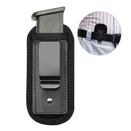 Nylon Magazine Pouch Holster - Concealed Carry for 9mm Pistol, Glock 19/21, Beretta 92 with Clip