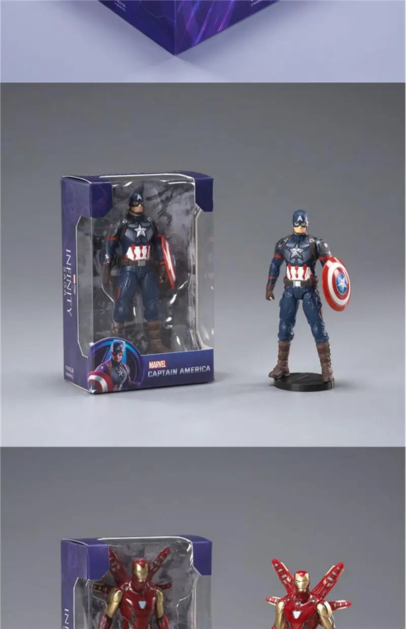 ZD Toys Avengers Legends Action Figures – Iron Man, Spider-Man, Thor, Captain America, Thanos, Hulk, War Machine Gift Set