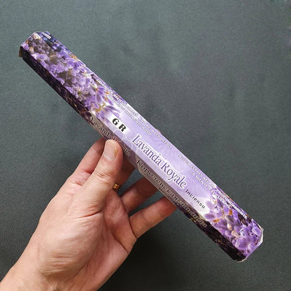 20 Sticks Indian Incense – White Sage, Lavender, Yoga & Sea Breeze Scents for Meditation, Air Purification & Aromatherapy