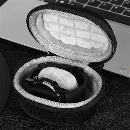Shock-Resistant Waterproof EVA Watch Storage Box – Portable Single Watch Travel Case with Zipper