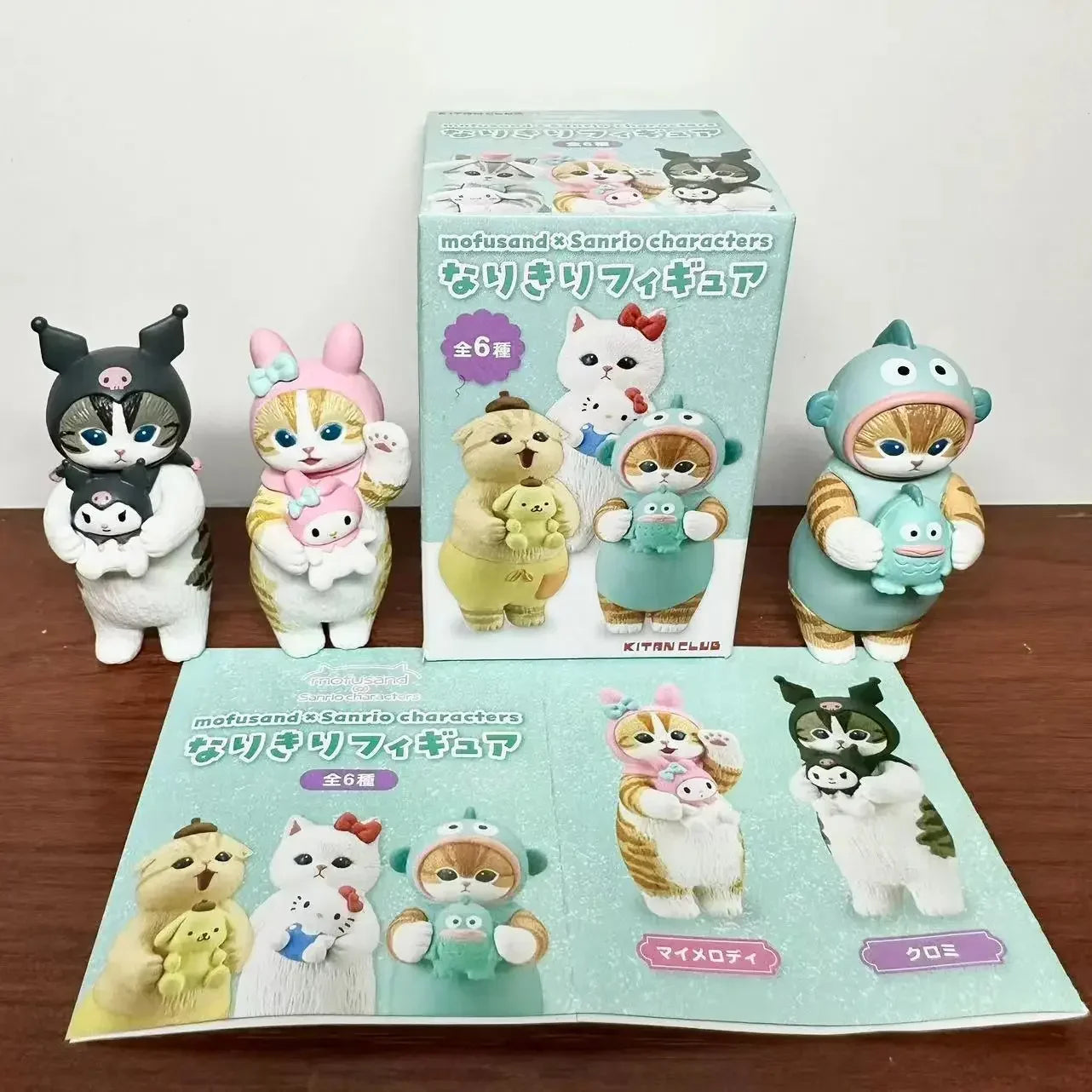Kawaii Sanrio Style Blind Box Figures - Hello Kitty Kuromi Pompompurin Cat Anime Doll Collectible Toy Ornament Gift