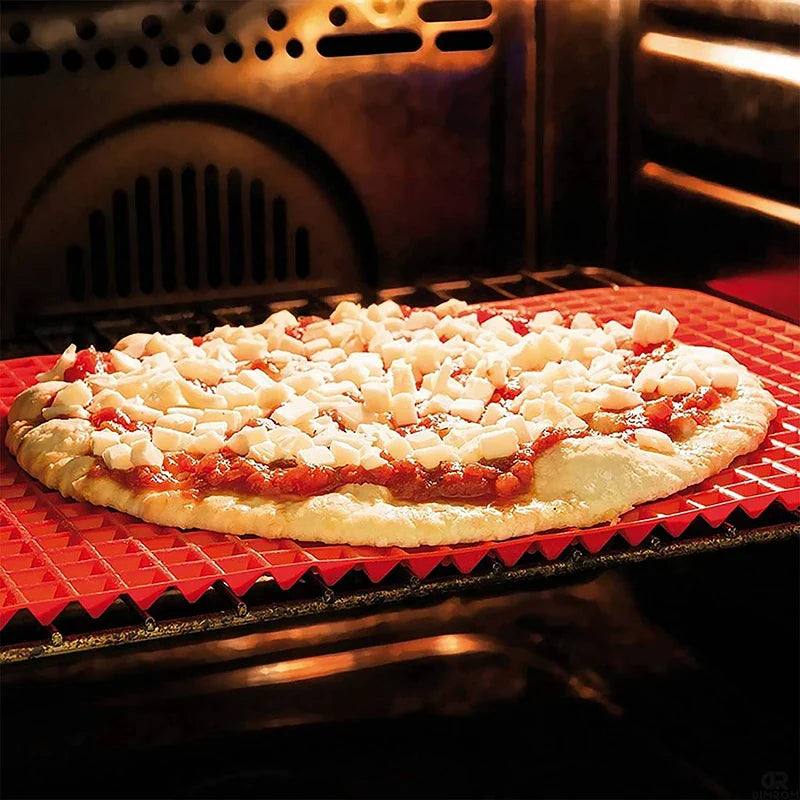 Silicone Cooking Mat – Heat-Resistant Pyramid Baking Sheet for Pizza, BBQ, Grilling & Roasting