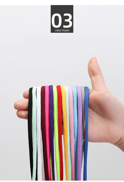 Oval & Semicircle Sneakers Shoe Laces – Classic Woven Round Shoelaces for Adult Unisex Casual & Sports Shoes