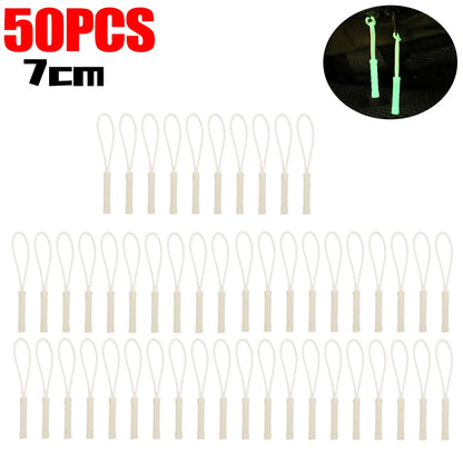 Glow-in-the-Dark Zipper Pull Pendant - Luminous Replacement Slider for Travel Bags, Backpacks & Outdoor Gear