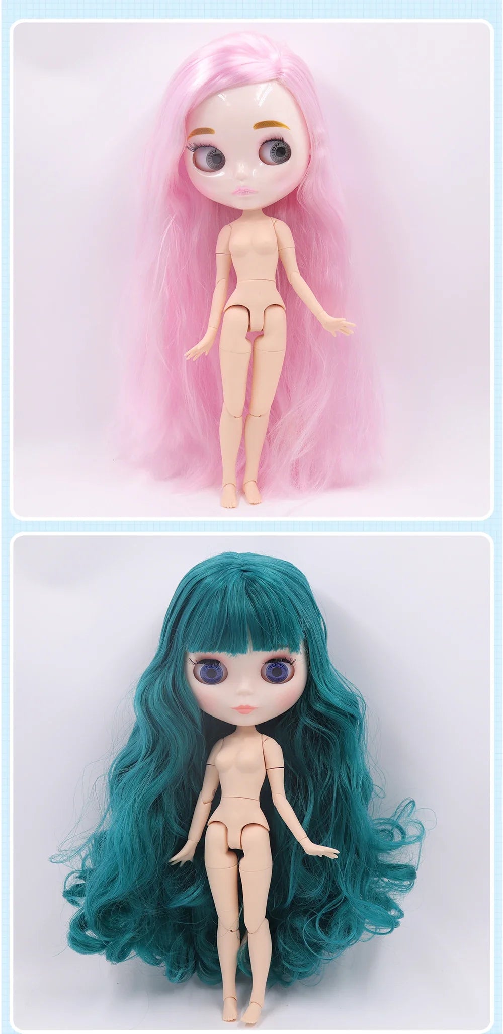 ICY DBS Blythe Doll 1/6 Joint Body 30cm BJD – Shiny Face with Extra Hands, DIY Fashion Doll Gift