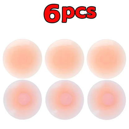 Reusable Silicone Nipple Covers for Women – Invisible Strapless Bra Pasties & Breast Petals