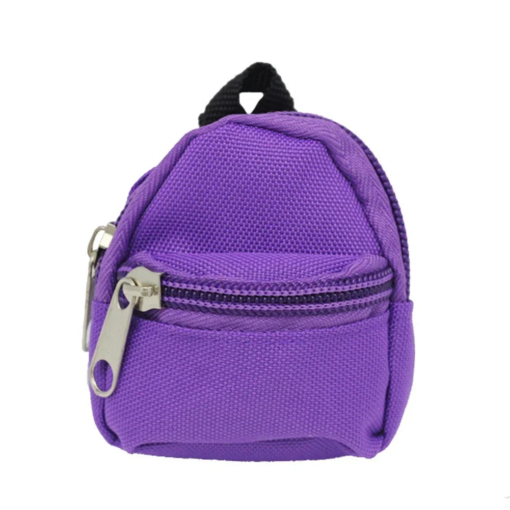 Labubu Doll Canvas Backpack – Cute Simulation Pet Bag for 15–17cm Dolls