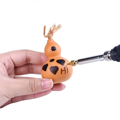 JCD 80W Electric Engraving & Soldering Pen – Wood Burning Pyrography Kit with 28 Craft Tips (908S)