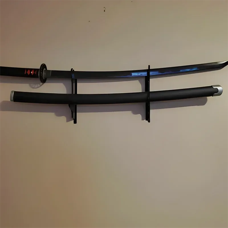 Wall-Mounted Acrylic Samurai Sword Display Stand – Cosplay Sword & Knife Holder for Home Decoration