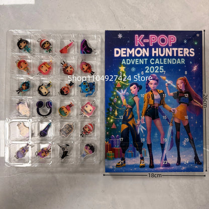New Kpop Demon Hunters 24-Day Advent Calendar — Rumi, Mira, Zoey & Tiger Christmas Countdown Gift