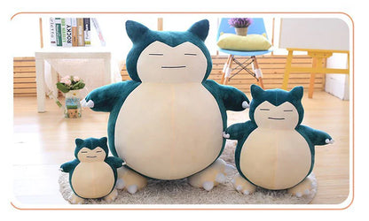 30/50cm Pokémon Snorlax Plush Toy — Soft Anime Stuffed Doll, Cartoon Monster Elf, Birthday Gift for Girls