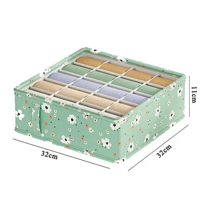 Underwear & Socks Cabinet Drawer Organizer – Wardrobe Storage Box for Clothes, Ties, Pants & Bras