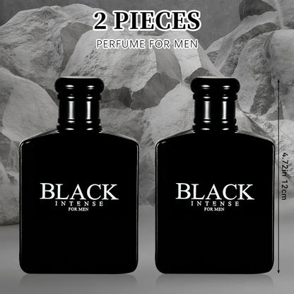 BLACK CHARM Eau de Parfum for Men – 3.4oz/100ml Woody Aromatic Fragrance, Fruit & Floral Notes