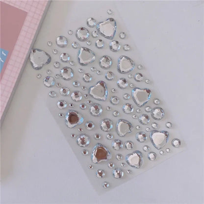 Glitter Face Rhinestone Stickers - Kids Eye & Face Diamond Jewels for Festival Makeup, Parties & Creative Looks