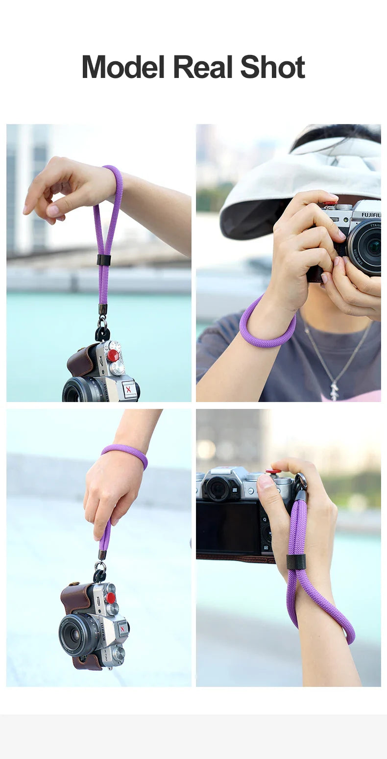 Camera Wrist Strap Nylon Rope Hand Belt with Quick Release for Nikon DSLR Mirrorless SLR GoPro
