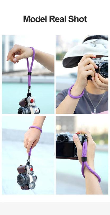 Camera Wrist Strap Nylon Rope Hand Belt with Quick Release for Nikon DSLR Mirrorless SLR GoPro