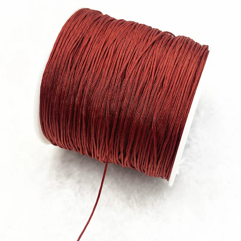 Nylon Macrame Cord Thread (0.4–1.5mm) – Braided DIY Bracelet, Beading & Tassel String