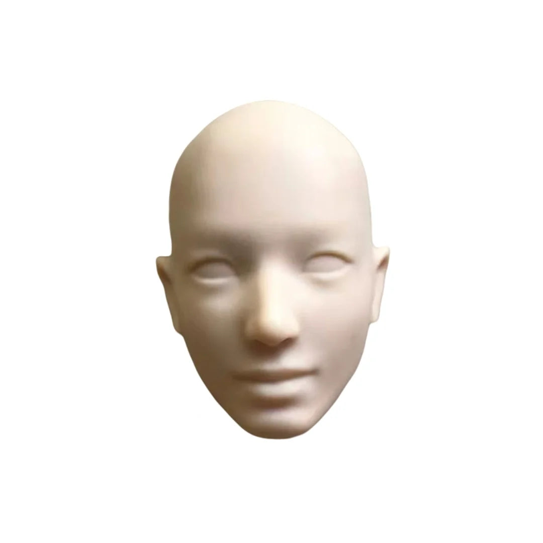 Poppy Blank Face Doll Heads — 1/6 DIY Crafting Parts in Super White, Coffee, Pink & Beige Skin for Doll Making
