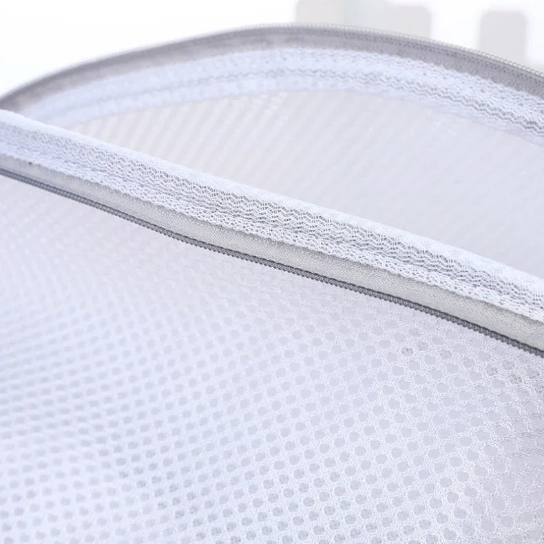 Reusable Zipper Laundry Bag for Washing Machine – Coarse Mesh Organizer for Lingerie, Shoes, Bras & Clothes