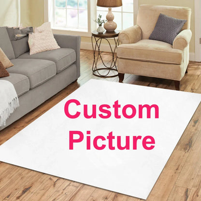 Custom Printed Area Rug - Personalized Rectangle Carpet Yoga Mat Living Room Decor Floor Mat Doormat