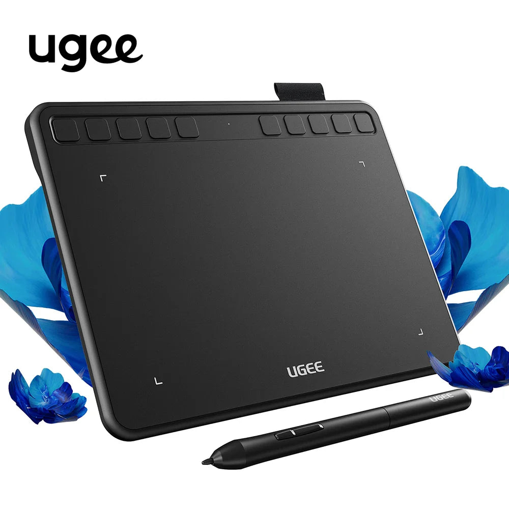 UGEE S640 6-Inch Graphic Drawing Tablet – Digital Pen Pad with 8192 Stylus for Windows, Mac, Android, Laptop