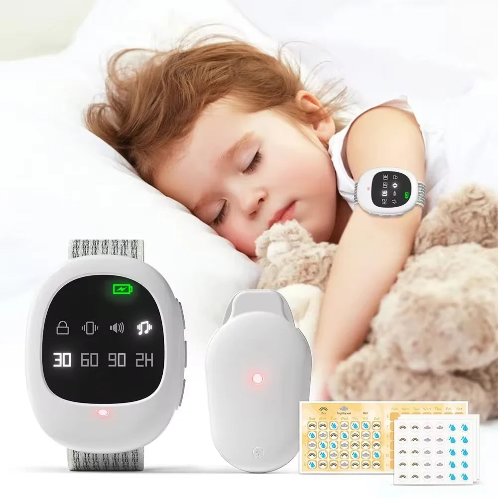 40M Wireless Bedwetting Alarm with Wristband - Enuresis Sensor for Kids & Adults, Potty Training & Elder Care
