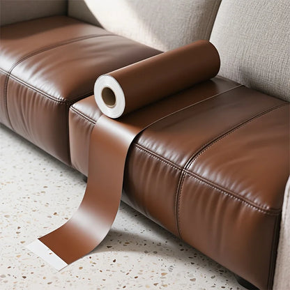 Large PU Leather Repair Patch Roll - Self-Adhesive Faux Leather Repair Tape for Sofa, Car & EV Seats