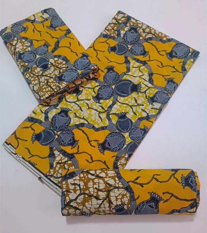 High Quality African Wax Print Fabric - 100% Cotton Soft Ankara Real Wax Fashion Material